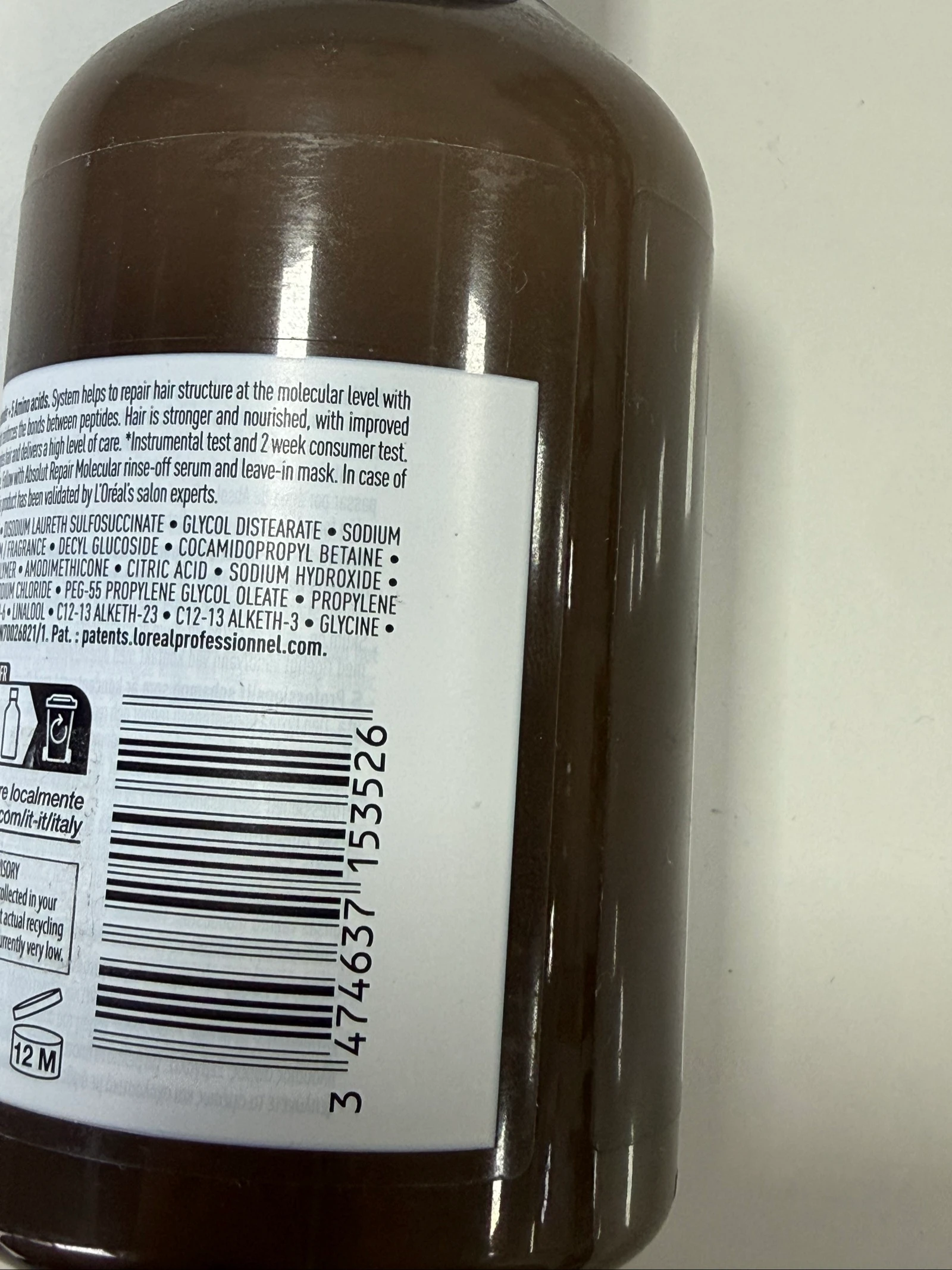 Shampoo reparação molecular absoluta – photo 4
